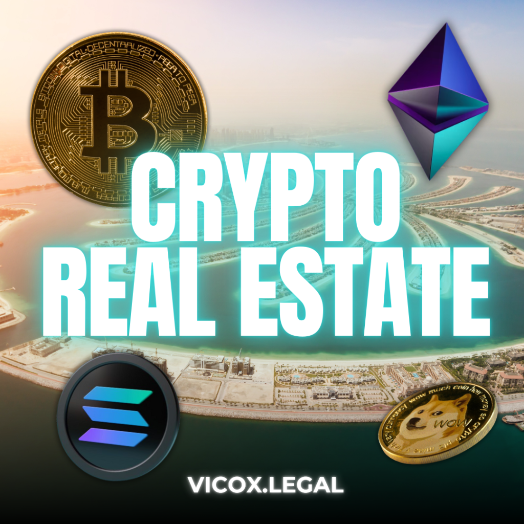 Image showcasing the opportunity to buy property in Dubai with cryptocurrency, focused on security and ease.