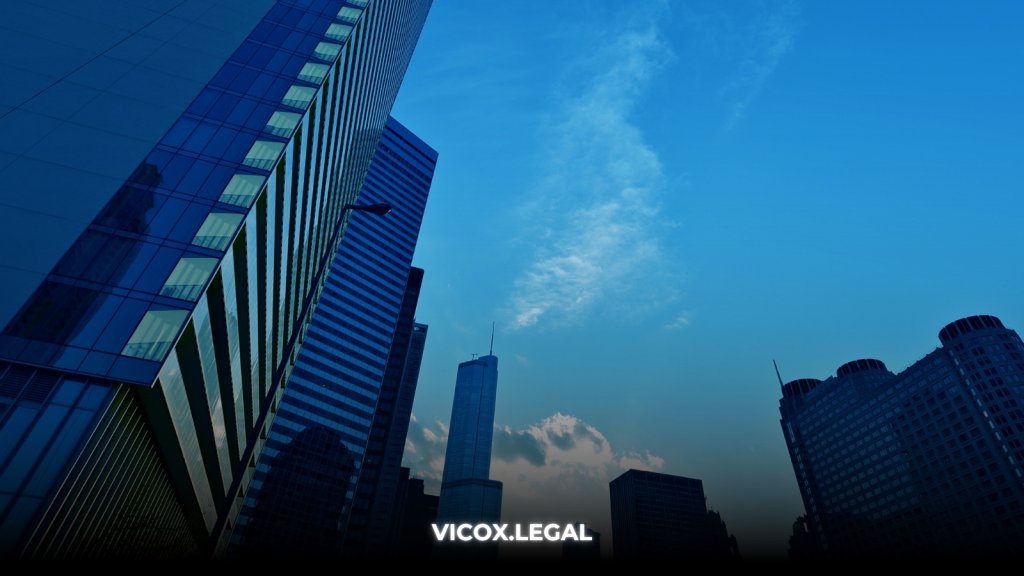 Skyline of a large city representing the future of digital real estate investment through DeFi and blockchain