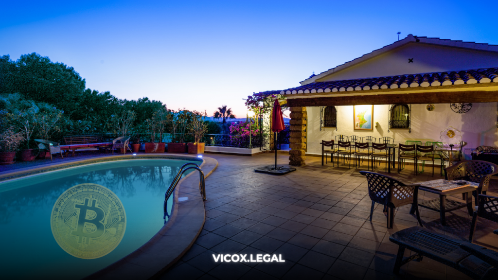 Investor purchasing villa in Marbella with Bitcoin in 2025
